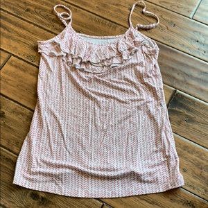 Loft ruffled tank